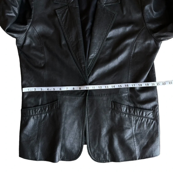 Ricardo vintage leather jacket women’s size large black genuine  100% leather - Picture 12 of 16